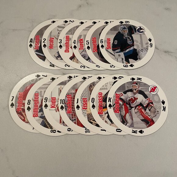 Vintage NHL Goalies Playing Cards 1998-1999 - Complete Deck - Picture 7 of 9